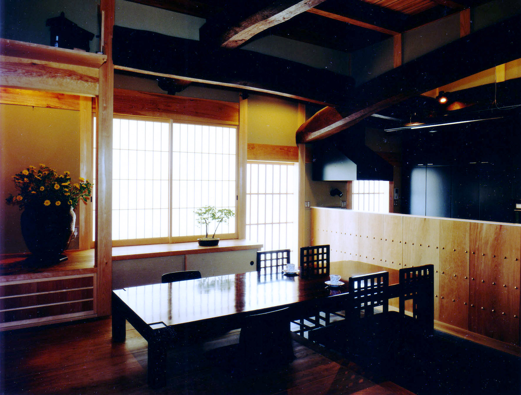 House with Earthen Floor Spaces that make the most of the earthen floor of a 100-plus year old house