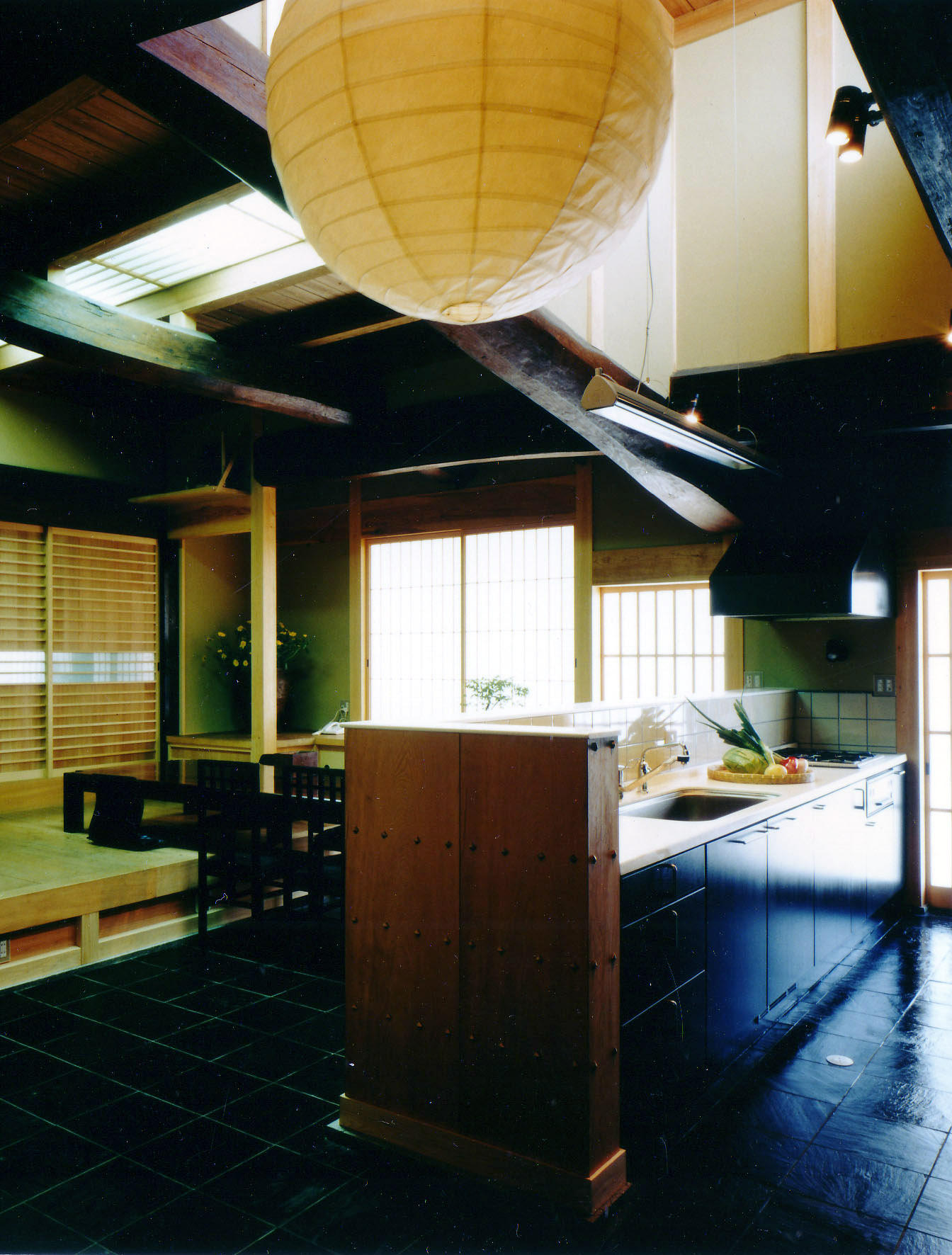 House with Earthen Floor Spaces that make the most of the earthen floor of a 100-plus year old house